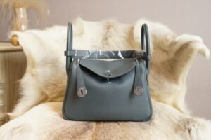 DDMode Factory Hermes Y7 Blue Orage Clemence Leather Lindy 26CM Silver Hardware