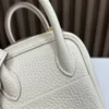 DDMode Factory Mini Lindy Togo Creamy White Gold Hardware 19cm Full Handmade