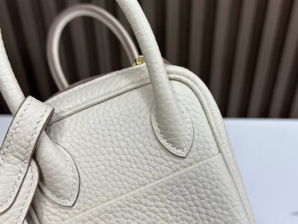 DDMode Factory Mini Lindy Togo Creamy White Gold Hardware 19cm Full Handmade