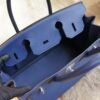 DDMode Hermes 73 Blue Saphir Togo Leather Birkin 30CM Silver Hardware