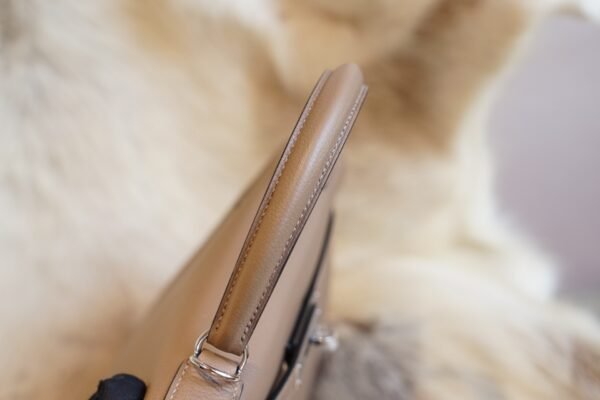 DDMode Factory D0 Beige De Weimer Kelly Retourne 28CM Togo Leather Silver Hardware
