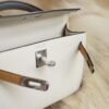 DDMode Hermes 8L Beton / Chai / Etain Epsom Mini Kelly 19CM Silver Hardware