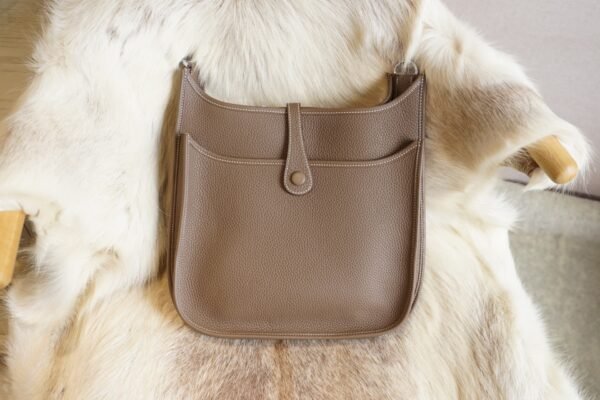 DDMode Wechat Hermes CK18 Etoupe Evelyne 29CM TC Leather Silver Hardware