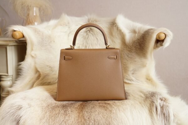 DDMode Hermes Kelly Sellier 25CM 3G Alezan Epsom Leather Gold Hardware