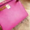 DDMode Factory Hermes Kelly 28CM L3 Rose Purple Chevre Leather Gold Hardware
