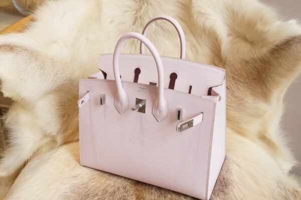 DDMode Whatsapp Hermes Birkin 25CM 09 Mauve Pale Epsom Leather Silver Hardware