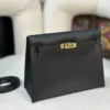 DDMode Hermès Kelly Danse Evercolor Black Gold Hardware 24cm Full Handmade Ghw