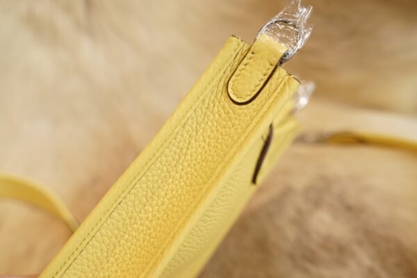 DDMode Factory Hermes 0Y Lemoncello Clemence Evelyne Mini 17CM Silver Hardware