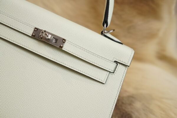 DDMode Whatsapp Hermes Kelly 25CM 0S Vert Fizz Epsom Leather Silver Hardware