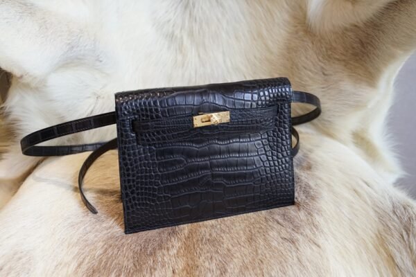 DDMode Hermes Kelly Danse 22CM CK89 Nior Matte Crocodile Gold Hardware