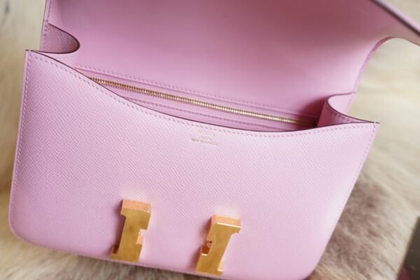 DDMode Whatsapp Hermes X9 Mauve Sylvestre Epsom Constance 24CM Gold Hardware