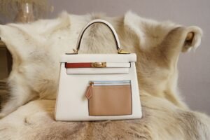 DDMode Factory Hermes Kelly Colormatic 25CM I2 Nata Swift Leather Gold Hardware