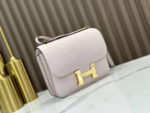 DDMode Hermès Constance Epsom Light Purple Pink Gold Hardware 19cm Full Handmade Ghw