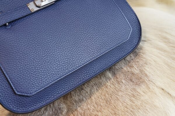 DDMode Hermes CK73 Blue Saphir Jypsiere 29CM Clemence Leather Silver Hardware