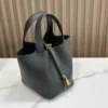 DDMode Factory Picotin Togo Black Gold Hardware 18cm Full Handmade