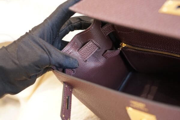 DDMode Hermes Kelly 25CM CK55 Rouge H Togo Leather Gold Hardware