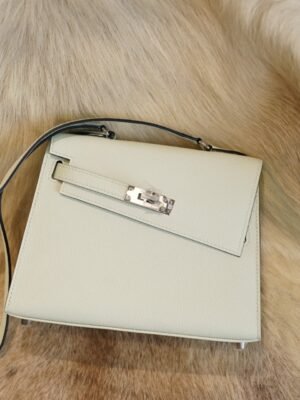 DDMode Factory Hermes Kelly Desordre 0S Vert Fizz Epsom Leather Silver Hardware