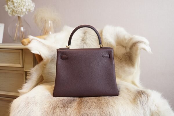 DDMode Hermes Kelly 25CM CK55 Rouge H Togo Leather Gold Hardware