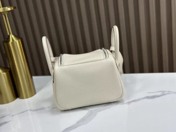 DDMode Factory Mini Lindy Togo Creamy White Gold Hardware 19cm Full Handmade