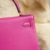 DDMode Factory Hermes Kelly 28CM L3 Rose Purple Chevre Leather Gold Hardware