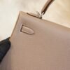 DDMode Factory Hermes CK18 Etoupe Togo Leather Kelly 25CM Silver Hardware