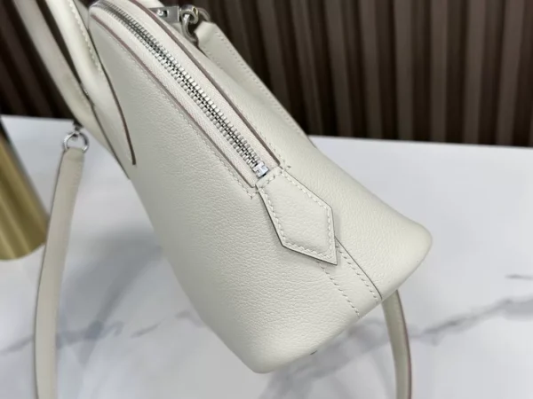 Bolide Evercolor Creamy White Silver Hardware 25cm Full Handmade Phw