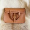 DDMode Factory Hermes Halzan 25CM CK37 Gold Evercolor Leather Gold Hardware