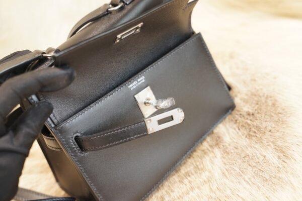 DDMode Hermes CK89 Nior Box Leather Kelly Desordre 20 Silver Hardware