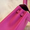 DDMode Hermes L3 Rose Purple Togo Leather Kelly Retourne 25CM Silver Hardware