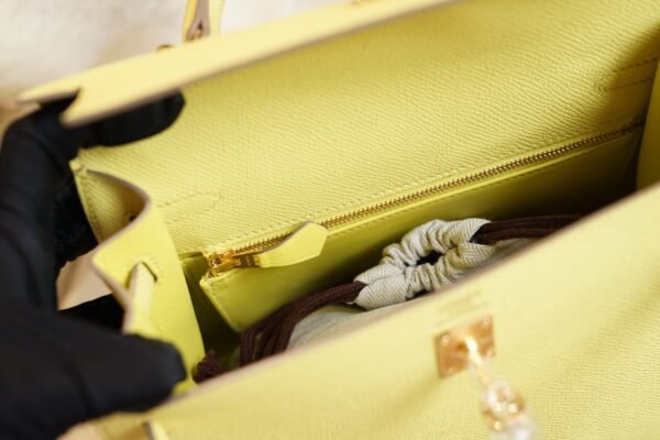 DDMode Wechat Hermes 9R Lime Epsom Leather Kelly 25CM Gold Hardware