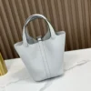 DDMode Factory Picotin Togo Light blue Silver Hardware 18cm Full Handmade