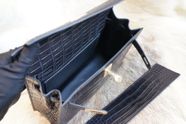 DDMode Hermes Kelly Danse 22CM CK89 Nior Matte Crocodile Gold Hardware