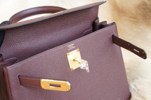 DDMode Hermes Kelly 25CM CK55 Rouge H Togo Leather Gold Hardware