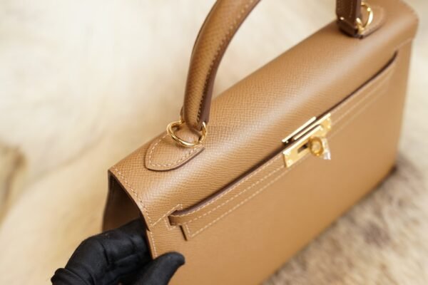 DDMode Hermes Kelly Sellier 25CM 3G Alezan Epsom Leather Gold Hardware