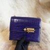 DDMode Factory Shiny Crocodile Verrou Mini 17CM M3 Blue Encre Gold Hardware