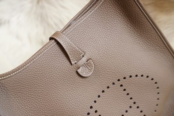 DDMode Wechat Hermes CK18 Etoupe Evelyne 29CM TC Leather Silver Hardware