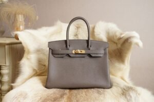 DDMode Whatsapp Hermes 8F Etain Birkin 30CM Togo Leather Gold Hardware