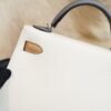 DDMode Hermes 8L Beton / Chai / Etain Epsom Mini Kelly 19CM Silver Hardware