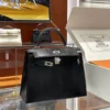 DDMode Factory Kelly Lizard Black Silver Hardware 25cm Full Handmade