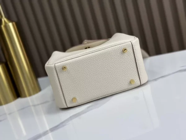 DDMode Factory Mini Lindy Togo Creamy White Gold Hardware 19cm Full Handmade