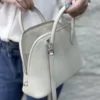 Bolide Evercolor Creamy White Silver Hardware 25cm Full Handmade Phw