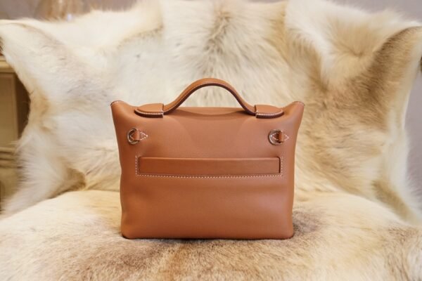 DDMode Hermes CK37 Gold Evercolor Leather Mini Kelly 2424 Silver Hardware