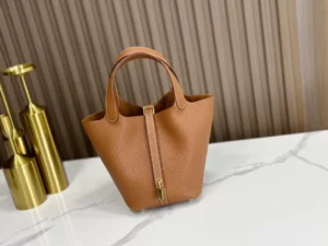 DDMode Factory Picotin Togo Golden Brown Gold Hardware 18cm Full Handmade