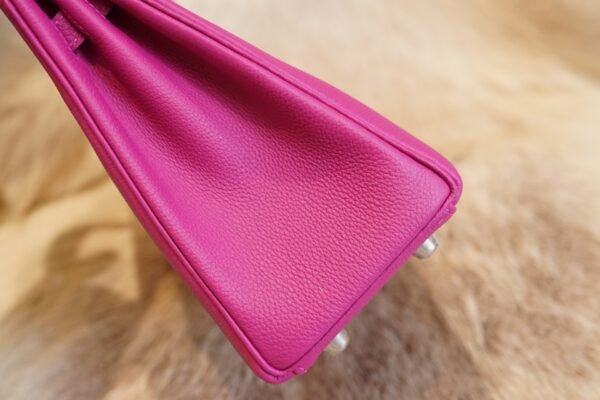 DDMode Hermes L3 Rose Purple Togo Leather Kelly Retourne 25CM Silver Hardware