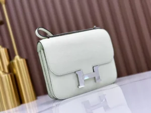 DDMode Hermès Constance Epsom Light Green Silver Hardware 19cm Full Handmade Phw