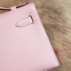DDMode Whatsapp 3Q Rose Sakura Kelly Pochette 22CM Swift Leather Silver Hardware