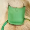 DDMode Hermes 0Z Vert Comics Evelyne Mini 17CM Clemence Leather Silver Hardware