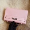 DDMode Whatsapp 3Q Rose Sakura Kelly Pochette 22CM Swift Leather Silver Hardware