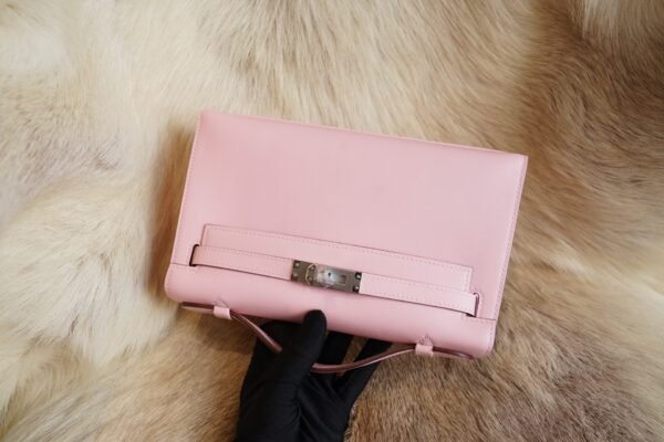 DDMode Whatsapp 3Q Rose Sakura Kelly Pochette 22CM Swift Leather Silver Hardware