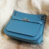 DDMode Factory Hermes Jypsiere 29CM 75 Blue Jean Clemence Silver Hardware